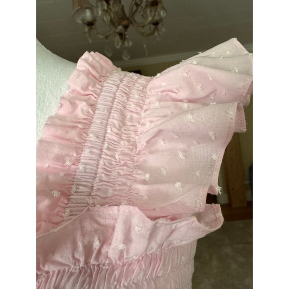 AngeleH. Paris Women's Elizabeth Midi Dress Swiss Dot Size S Fairy Ethical - Picture 8 of 15